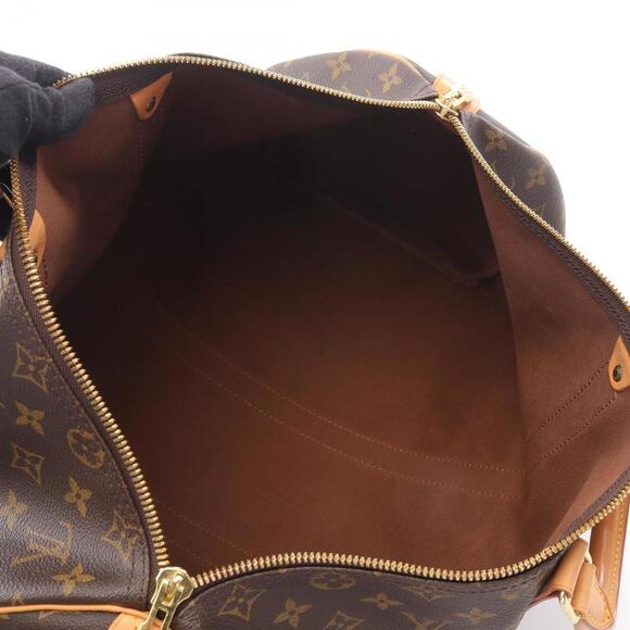 LOUIS VUITTON Brown Monogram Leather Boston Bag - Picture 3 of 11